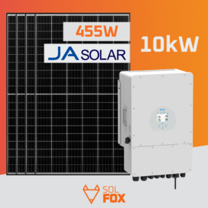 Zestaw Fotowoltaiczny Hybrydowy 10kW Dach Skośny Ja Solar Deye HV
